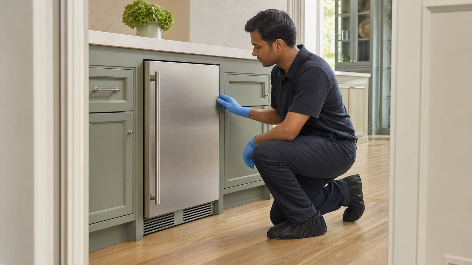 Undercounter ice maker diagnostic visit in Needham